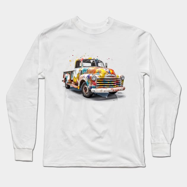 Chevy Truck Long Sleeve T-Shirt by Urban Archeology Shop Gallery